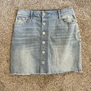 Jean Skirt with Buttons